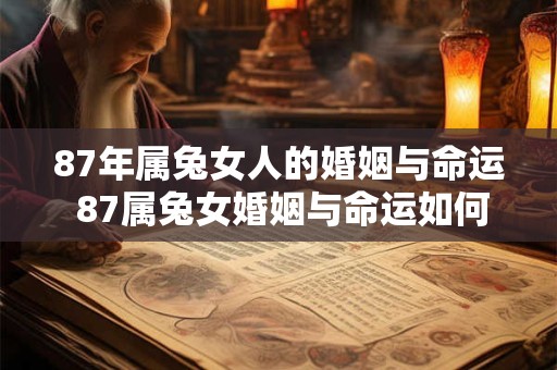 87年属兔女人的婚姻与命运 87属兔女婚姻与命运如何