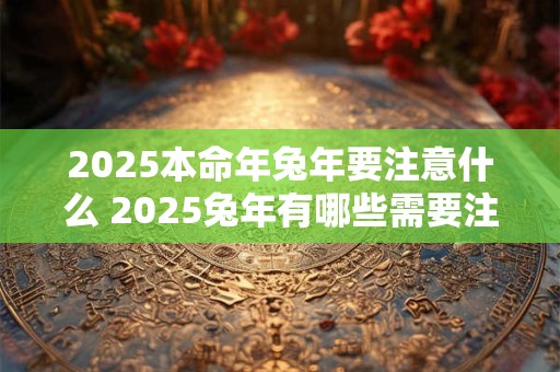 2025本命年兔年要注意什么 2025兔年有哪些需要注意的事项