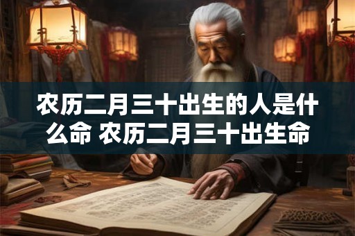 农历二月三十出生的人是什么命 农历二月三十出生命运如何