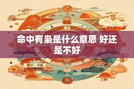 命中有枭是什么意思 好还是不好