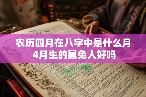 农历四月在八字中是什么月 4月生的属兔人好吗