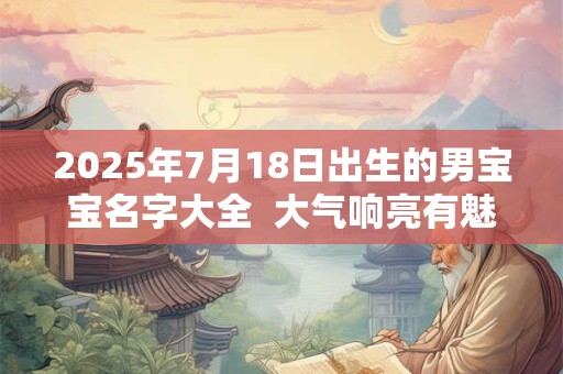 2025年7月18日出生的男宝宝名字大全  大气响亮有魅力