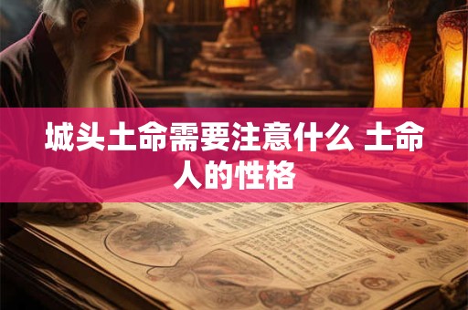 城头土命需要注意什么 土命人的性格