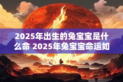 2025年出生的兔宝宝是什么命 2025年兔宝宝命运如何