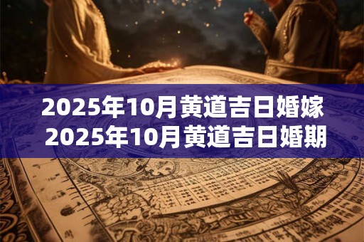 2025年10月黄道吉日婚嫁 2025年10月黄道吉日婚期确定 2025年10月黄道吉日婚嫁 2025年10月黄道吉日婚期确定