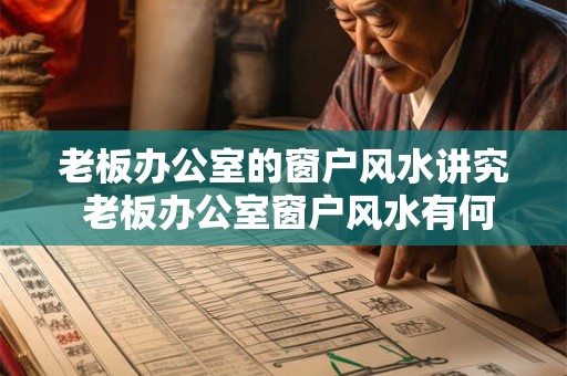 老板办公室的窗户风水讲究 老板办公室窗户风水有何讲究