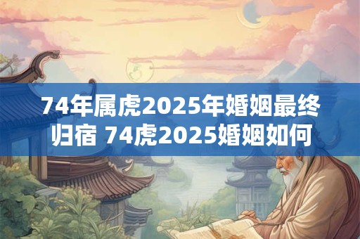 74年属虎2025年婚姻最终归宿 74虎2025婚姻如何