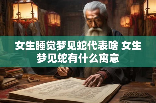女生睡觉梦见蛇代表啥 女生梦见蛇有什么寓意