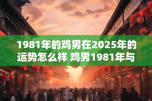 1981年的鸡男在2025年的运势怎么样 鸡男1981年与2025年运势对比