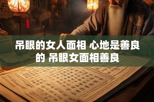 吊眼的女人面相 心地是善良的 吊眼女面相善良