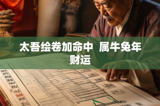 太吾绘卷加命中  属牛兔年财运
