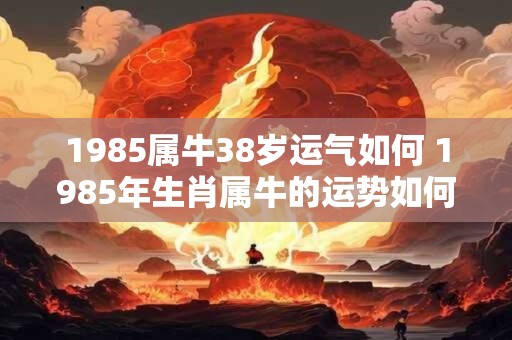 1985属牛38岁运气如何 1985年生肖属牛的运势如何