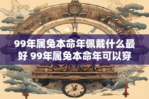 99年属兔本命年佩戴什么最好 99年属兔本命年可以穿红色吗