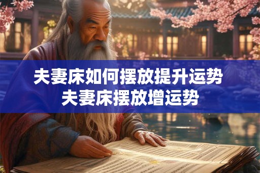 夫妻床如何摆放提升运势 夫妻床摆放增运势
