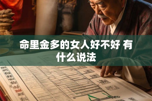 命里金多的女人好不好 有什么说法