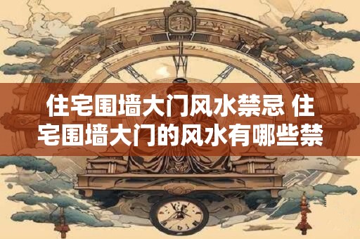 住宅围墙大门风水禁忌 住宅围墙大门的风水有哪些禁忌