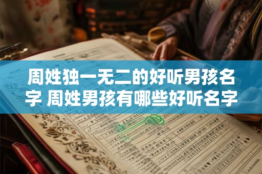 周姓独一无二的好听男孩名字 周姓男孩有哪些好听名字