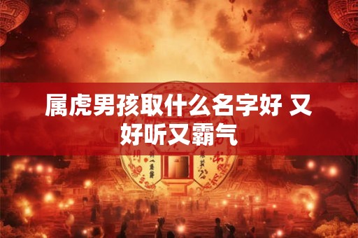 属虎男孩取什么名字好 又好听又霸气