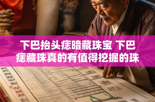 下巴抬头痣暗藏珠宝 下巴痣藏珠真的有值得挖掘的珠宝吗