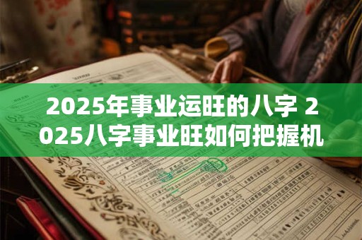 2025年事业运旺的八字 2025八字事业旺如何把握机会 2025年事业运旺的八字 2025八字事业旺如何把握机会