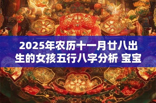 2025年农历十一月廿八出生的女孩五行八字分析 宝宝名分享