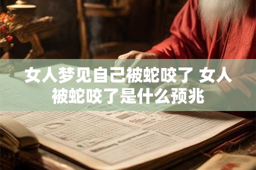 女人梦见自己被蛇咬了 女人被蛇咬了是什么预兆