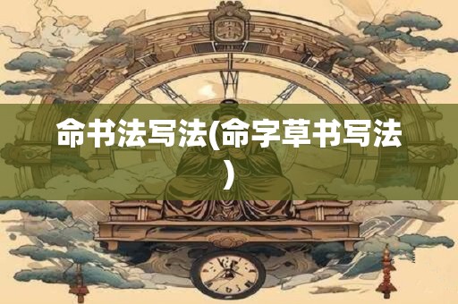 命书法写法(命字草书写法)
