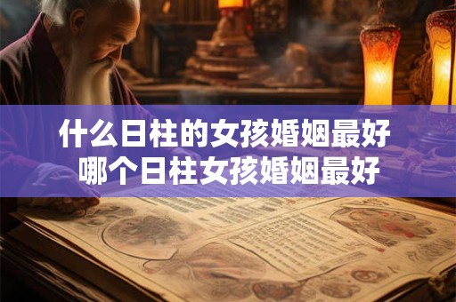 什么日柱的女孩婚姻最好 哪个日柱女孩婚姻最好