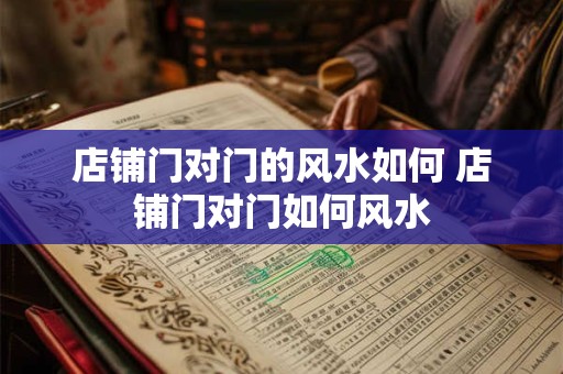店铺门对门的风水如何 店铺门对门如何风水