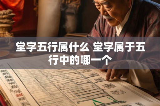 堂字五行属什么 堂字属于五行中的哪一个