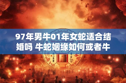 97年男牛01年女蛇适合结婚吗 牛蛇姻缘如何或者牛蛇姻缘好不好