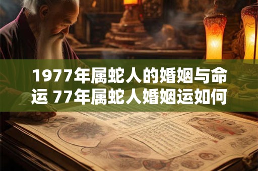 1977年属蛇人的婚姻与命运 77年属蛇人婚姻运如何