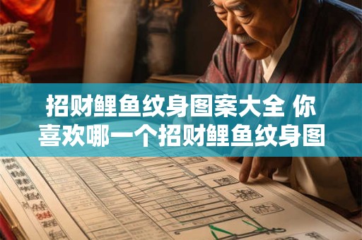 招财鲤鱼纹身图案大全 你喜欢哪一个招财鲤鱼纹身图案