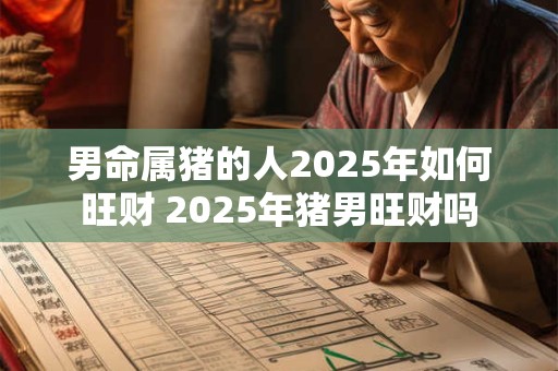 男命属猪的人2025年如何旺财 2025年猪男旺财吗