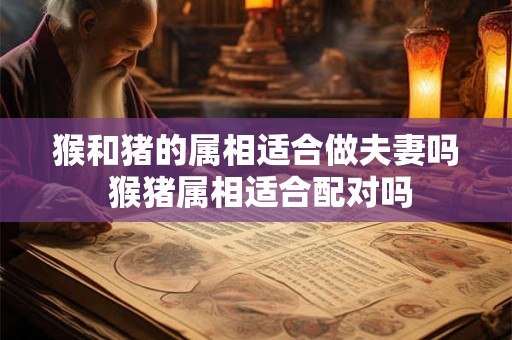 猴和猪的属相适合做夫妻吗 猴猪属相适合配对吗