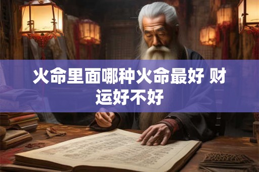 火命里面哪种火命最好 财运好不好