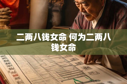 二两八钱女命 何为二两八钱女命