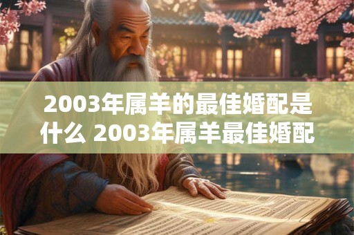 2003年属羊的最佳婚配是什么 2003年属羊最佳婚配