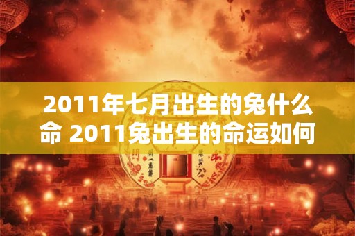 2011年七月出生的兔什么命 2011兔出生的命运如何