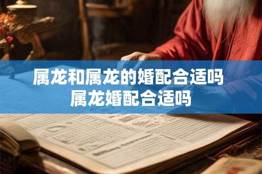 属龙和属龙的婚配合适吗 属龙婚配合适吗
