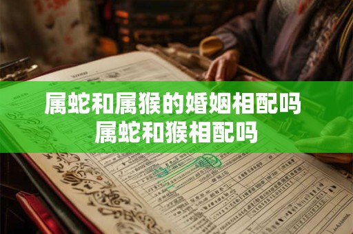属蛇和属猴的婚姻相配吗 属蛇和猴相配吗
