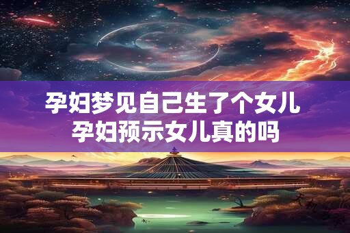 孕妇梦见自己生了个女儿 孕妇预示女儿真的吗