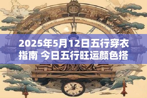 2026年5月12日五行穿衣指南 今日五行旺运颜色搭配 2026年5月12日五行穿衣指南 今日五行旺运颜色搭配