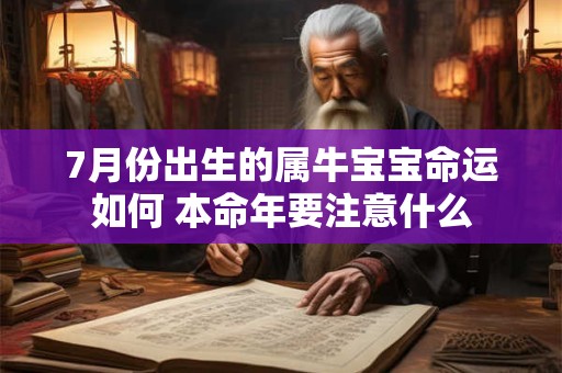 7月份出生的属牛宝宝命运如何 本命年要注意什么
