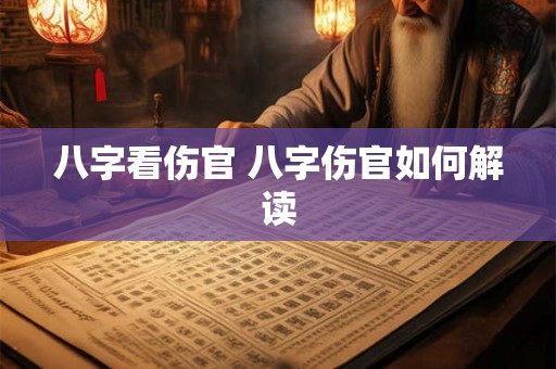 八字看伤官 八字伤官如何解读