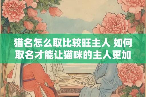 猫名怎么取比较旺主人 如何取名才能让猫咪的主人更加旺