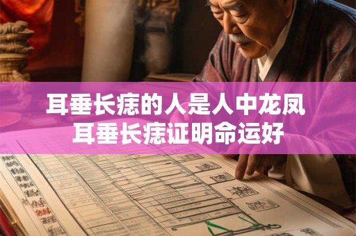 耳垂长痣的人是人中龙凤 耳垂长痣证明命运好