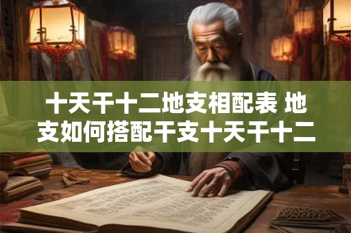十天干十二地支相配表 地支如何搭配干支十天干十二地支相配表