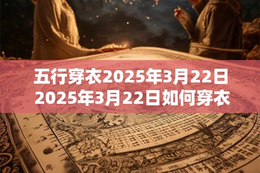 五行穿衣2025年3月22日 2025年3月22日如何穿衣适应五行