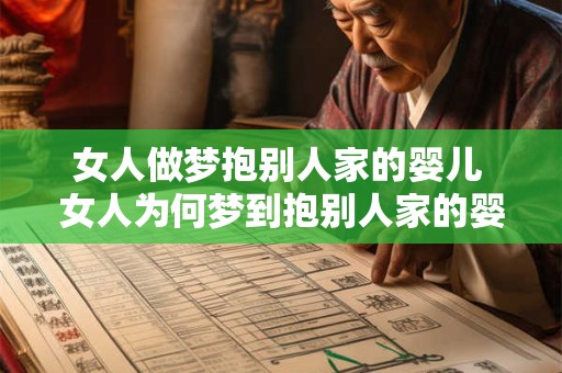 女人做梦抱别人家的婴儿 女人为何梦到抱别人家的婴儿